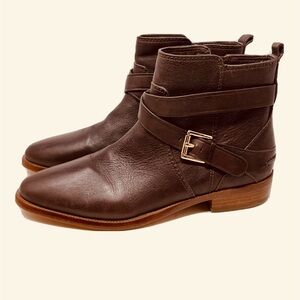 Coach Leather Lannah Ankle Boots